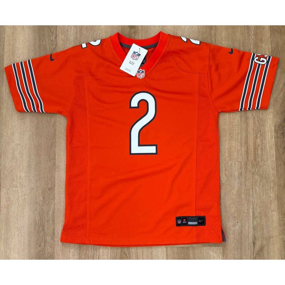 NWT Kids Nike Chicago Bears DJ Moore #2 Jersey - Large (14/16) - Orange